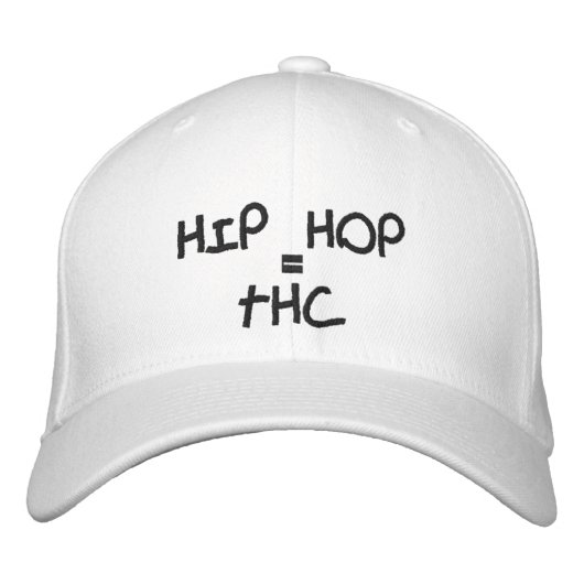 HIP HOP, =, THC BESTICKTE KAPPE (Vorderseite)