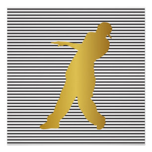 Hip Hop Urban Dance Boy Stripes Schwarz-weiß Poster
