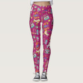 Hip Hop Vibes Retro aus den 90er Jahren gestaltete Leggings (Vorderseite)