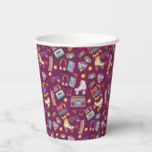 Hip Hop Vibes Retro aus den 90er Jahren gestaltete Pappbecher (Rückseite)