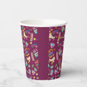 Hip Hop Vibes Retro aus den 90er Jahren gestaltete Pappbecher (Links)