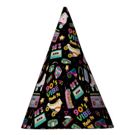 Hip Hop Vibes Retro aus den 90er Jahren gestaltete Partyhütchen