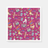 Hip Hop Vibes Retro aus den 90er Jahren gestaltete Serviette (Vorderseite)