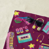 Hip Hop Vibes Retro aus den 90er Jahren gestaltete Strandtuch (Beispiel)