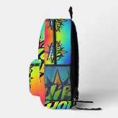 „Hip-Hop Vibes – Stimme der Straße“ Bedruckter Rucksack (Rechts)