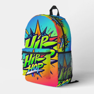 „Hip-Hop Vibes – Stimme der Straße“ Bedruckter Rucksack