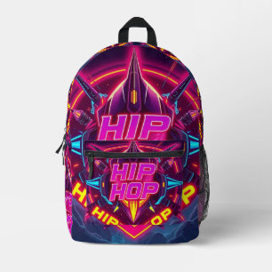 „Hip-Hop Vibes – Stimme der Straße“ Bedruckter Rucksack