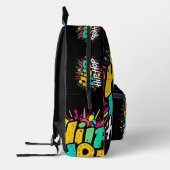 „Hip-Hop Vibes – Stimme der Straße“ Bedruckter Rucksack (Links)