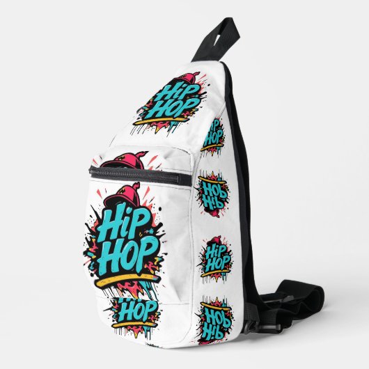 „Hip-Hop Vibes – Stimme der Straße“ Crossbody Bag (Rechte Ecke)