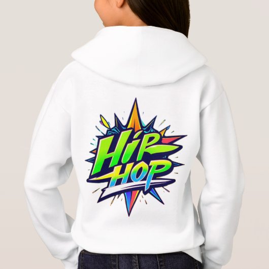 „Hip-Hop Vibes – Stimme der Straße“ Hoodie (Rückseite)