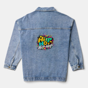 „Hip-Hop Vibes – Stimme der Straße“ Jeansjacke