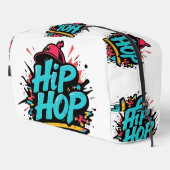„Hip-Hop Vibes – Stimme der Straße“ Waschbeutel (Rechte Ecke)