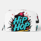 „Hip-Hop Vibes – Stimme der Straße“ Waschbeutel (Rückseite)