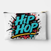 „Hip-Hop Vibes – Stimme der Straße“ Zubehörtasche (Rückseite)