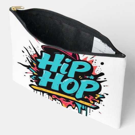 „Hip-Hop Vibes – Stimme der Straße“ Zubehörtasche (Offen)
