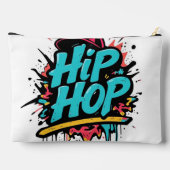 „Hip-Hop Vibes – Stimme der Straße“ Zubehörtasche (Rückseite)