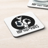 Hip Hop Vibes.w Getränkeuntersetzer (Linke Seite)