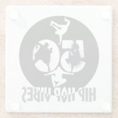 Hip Hop Vibes.w Glasuntersetzer (Rückseite)