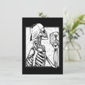 Hip Hop Video Gamer Skeleton Boys Kinder Halloween Einladung (Stehend Vorderseite)