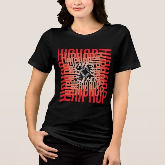 Hip Hop Vortex Tri-Blend Shirt (Vorderseite)