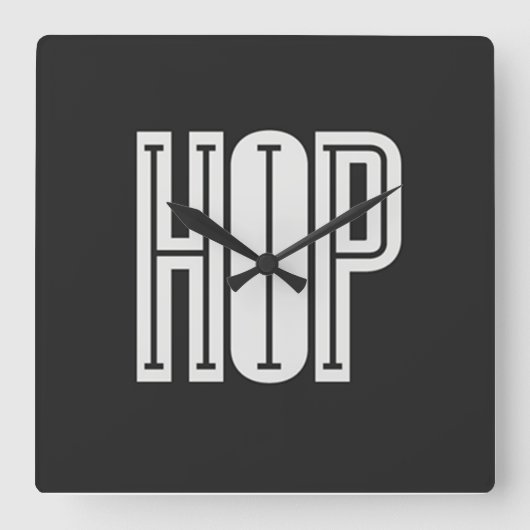 Hip Hop Wall Uhr (Vorderseite)