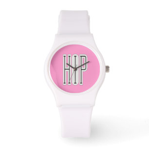 Hip Hop Watch (pink) Armbanduhr