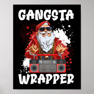 Hip Hop Weihnachtsmann Gangster Weihnachten Gangst Poster