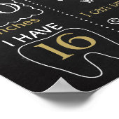 Hip Hop Zweites Geburtstagszeichen Poster (Ecke)