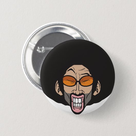 Hip-HopAfromann Button (Vorne & Hinten)