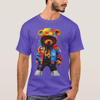 Hip Hopeddy Bär ColorfuleddyBär Mit Jungen T-Shirt