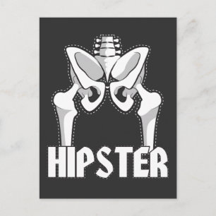Hip Replacement Surgery Gift Hipster Orthopaedic Postkarte