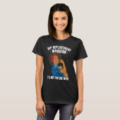 Hip Replacement Warrior African American Women Bla T-Shirt (Vorne ganz)
