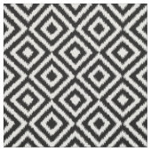 Hip Schwarz Weiß Ikat Diamant Quadrat Mosaik Muste Stoff (Muster)