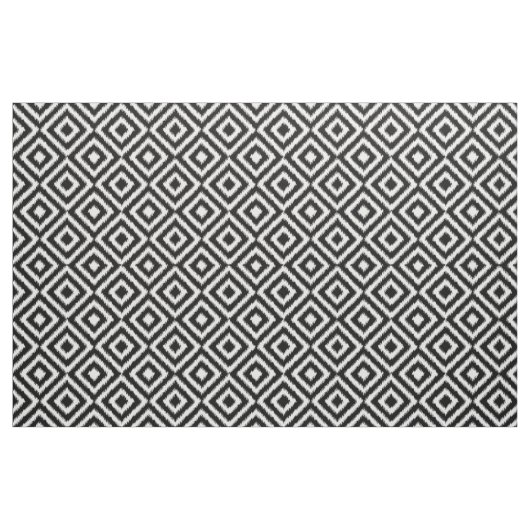 Hip Schwarz Weiß Ikat Diamant Quadrat Mosaik Muste Stoff (Fat Quarter (45,7 x 55,9 cm))
