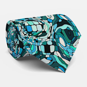 Hip Vintage Mittelalter Mosaik-Kunstmuster Krawatte