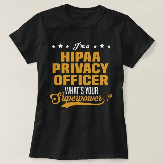 HIPAA-Datenschutzbeauftragter T-Shirt (Design vorne)
