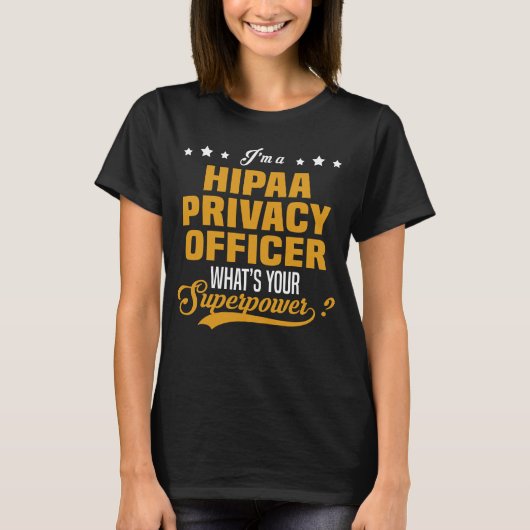 HIPAA-Datenschutzbeauftragter T-Shirt (Vorderseite)
