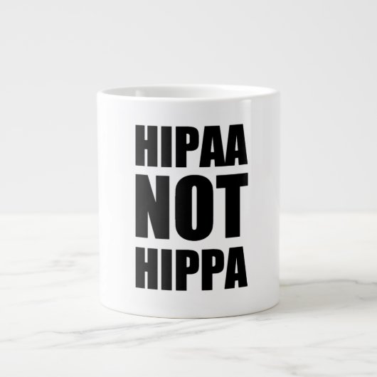 HIPAA nicht HIPPA Tasse (Vorderseite)