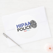 HIPAA-Polizei Runder Aufkleber (Umschlag)