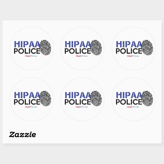 HIPAA-Polizei Runder Aufkleber (Blatt)