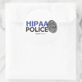 HIPAA-Polizei Runder Aufkleber (Tasche)