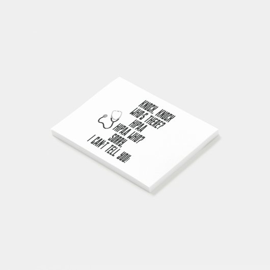 HIPAA-Spaß Post-it Klebezettel (angewinkelt)