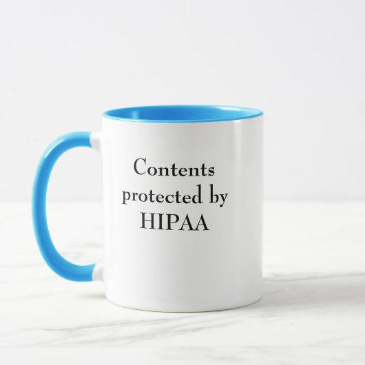 HIPAA Spaß Tasse (Links)