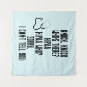 HIPAA-Spaß Wandteppich (Vorderseite (Horizontal))