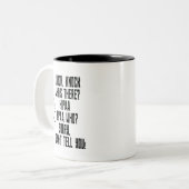 HIPAA-Spaß Zweifarbige Tasse (Vorderseite Links)