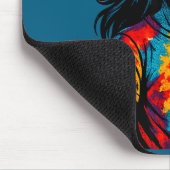 Hipe Alien Tie-dye Design  Mousepad (Ecke)