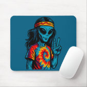Hipe Alien Tie-dye Design  Mousepad (Mit Mouse)