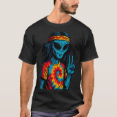 Hipe Alien Tie-dye Design  T-Shirt (Vorderseite)