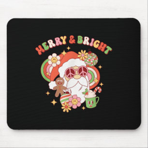 Hipe Santa Clause Merry and Bright Groovy Christma Mousepad