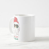 Hipe Santa Groovy Peace Sign Weihnachten Kaffeetasse (Vorderseite Links)